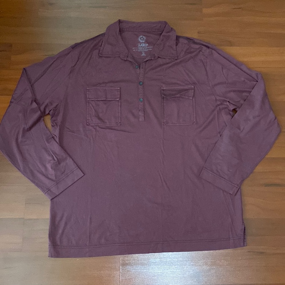 Tre Vero Long Sleeve Gently Worn Maroon T-Shirt in good condition Size L